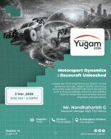 MOTORSPORT DYNAMICS: RACECRAFT UNLEASHED 2026 Technical Event Poster